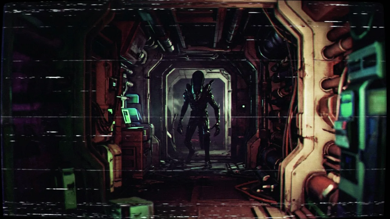 Illustrated horror cover art for the article "Alien: Isolation 2 reveal trailer unleashes the Xenomorph"